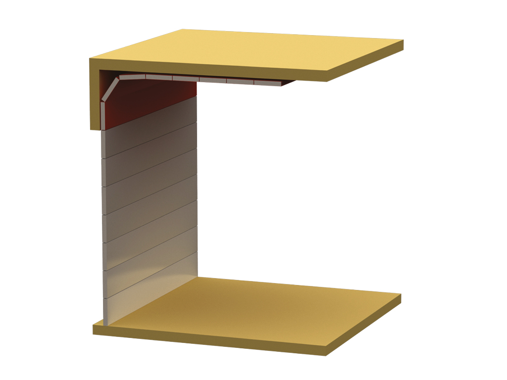 Horizontal lift (door curtain without winding)